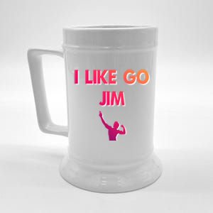 I Like Go Jim Bodybuilding Design Funny Gym Fitness Power Gift Beer Stein