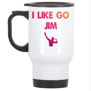 I Like Go Jim Bodybuilding Design Funny Gym Fitness Power Gift Stainless Steel Travel Mug