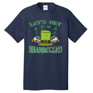 Irishs Let's Get Shamrocked Saint Patrick's Day Tall T-Shirt