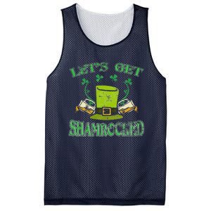 Irishs Let's Get Shamrocked Saint Patrick's Day Mesh Reversible Basketball Jersey Tank