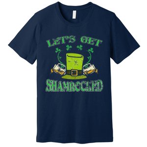 Irishs Let's Get Shamrocked Saint Patrick's Day Premium T-Shirt