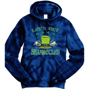 Irishs Let's Get Shamrocked Saint Patrick's Day Tie Dye Hoodie