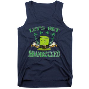 Irishs Let's Get Shamrocked Saint Patrick's Day Tank Top