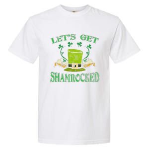 Irishs Let's Get Shamrocked Saint Patrick's Day Garment-Dyed Heavyweight T-Shirt