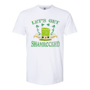 Irishs Let's Get Shamrocked Saint Patrick's Day Softstyle CVC T-Shirt