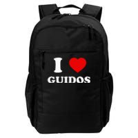 I Love Guidos Funny quote Italian American Daily Commute Backpack