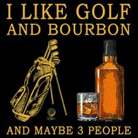 I Like Golf And Bourbon And Maybe 3 People Funny Golf City Backpack