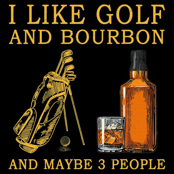 I Like Golf And Bourbon And Maybe 3 People Funny Golf City Backpack