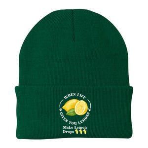 If Life Gives You Lemons Make Lemon Drops Funny Knit Cap Winter Beanie