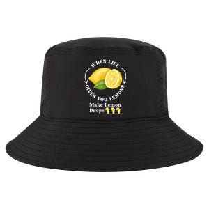 If Life Gives You Lemons Make Lemon Drops Funny Cool Comfort Performance Bucket Hat