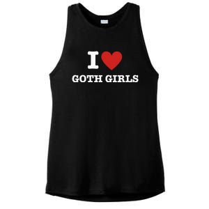 I Love Goth Ladies PosiCharge Tri-Blend Wicking Tank