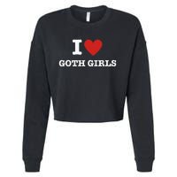 I Love Goth Cropped Pullover Crew