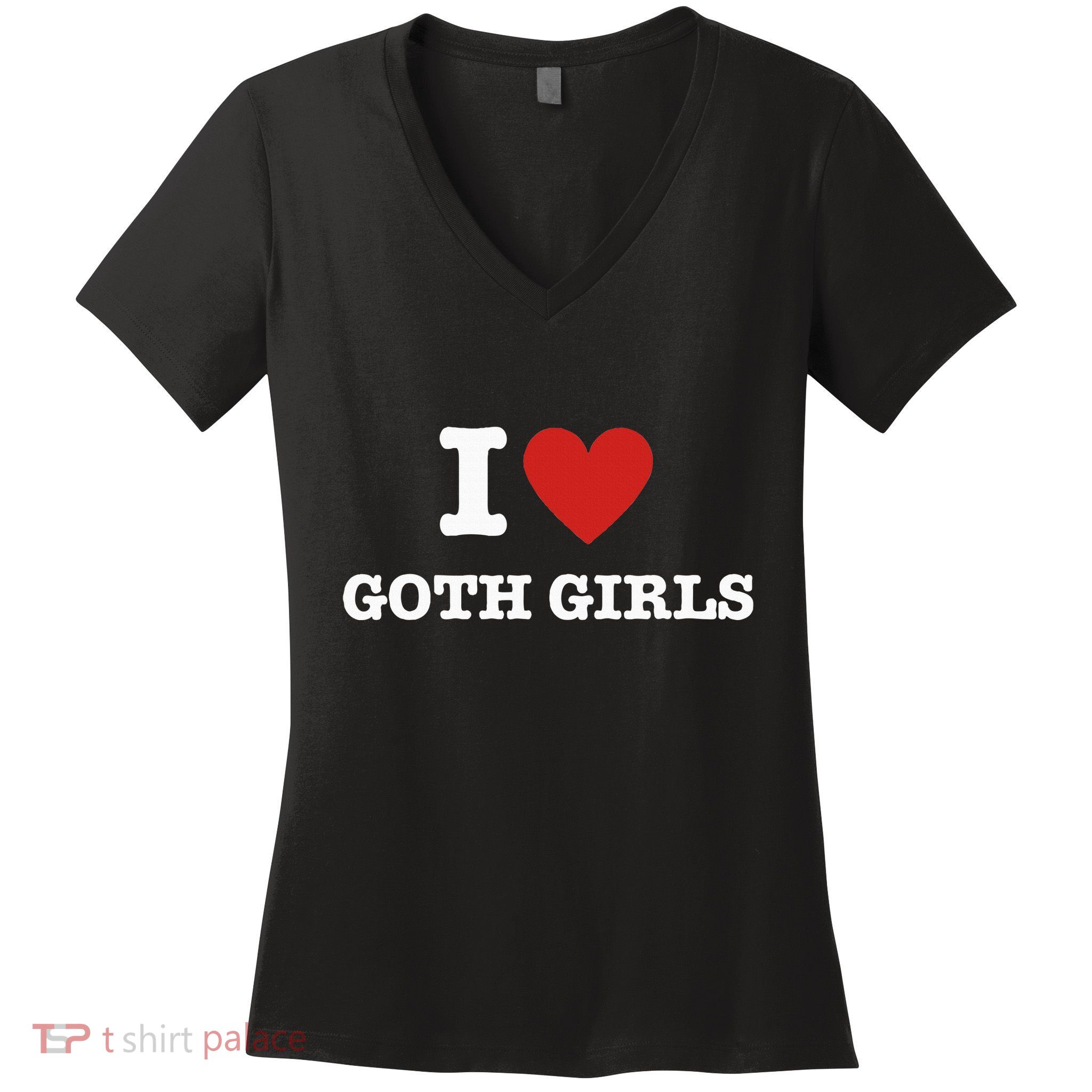 I Love Goth Women's V-Neck T-Shirt