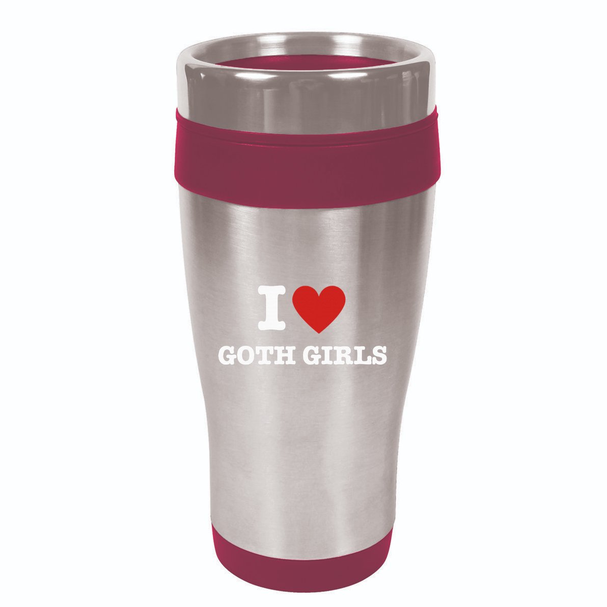 I Love Goth 16oz Travel Tumbler
