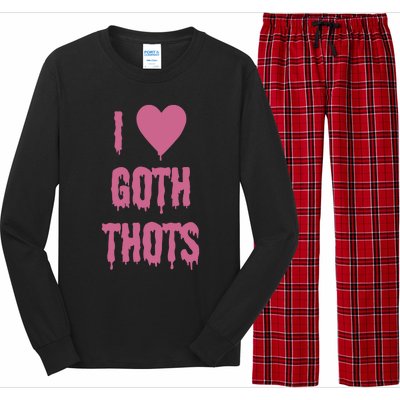 I Love Goth Thots Long Sleeve Pajama Set