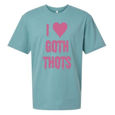 I Love Goth Thots Sueded Cloud Jersey T-Shirt