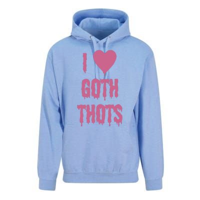 I Love Goth Thots Unisex Surf Hoodie