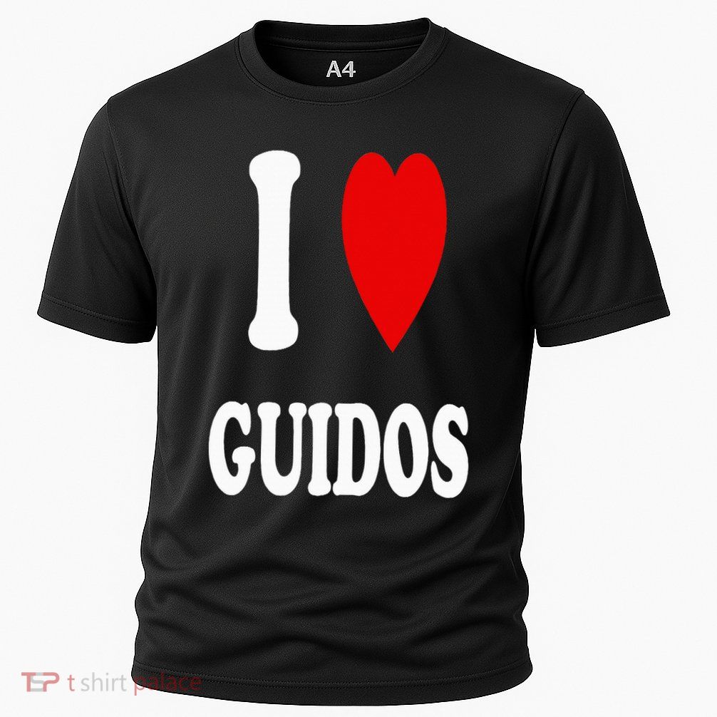 I Love Guidos Funny Italian American quote Performance Shirt