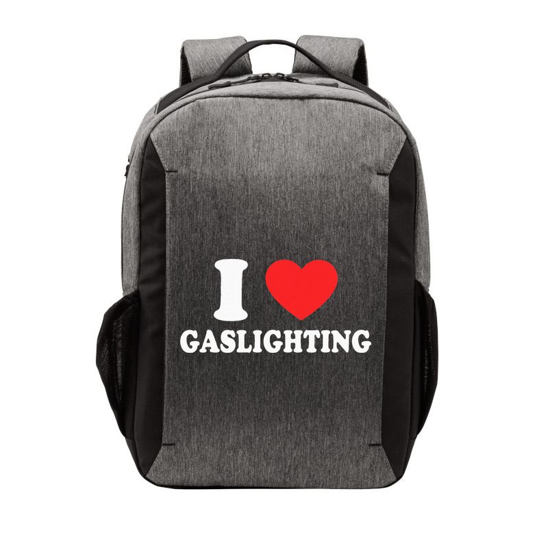I Love Gaslighting I Heart Gaslighting Funny Gaslight Vector Backpack