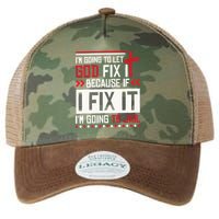 I Let God Fix It Because If I Fix It I'm Going To Jail Retro Legacy Tie Dye Trucker Hat