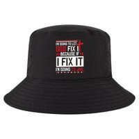 I Let God Fix It Because If I Fix It I'm Going To Jail Retro Cool Comfort Performance Bucket Hat