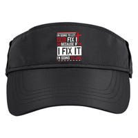 I Let God Fix It Because If I Fix It I'm Going To Jail Retro Adult Drive Performance Visor