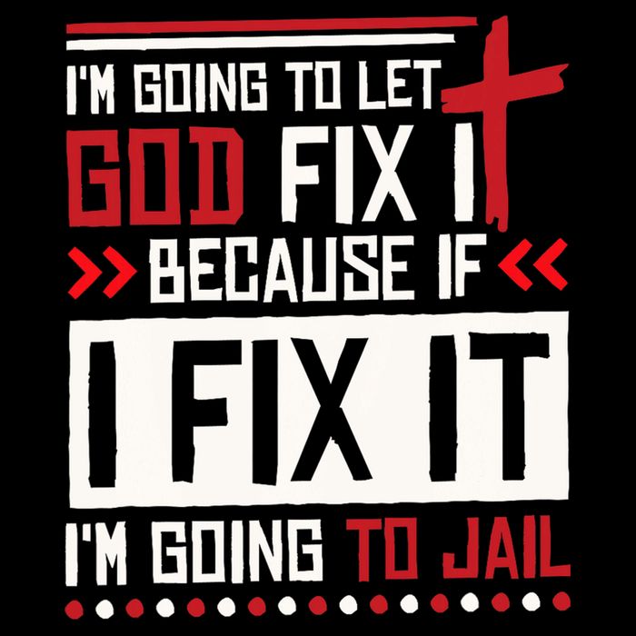 I Let God Fix It Because If I Fix It I'm Going To Jail Retro Full Zip Hoodie