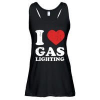 I Love Gaslighting I Heart Gaslighting Funny Gaslight Ladies Essential Flowy Tank