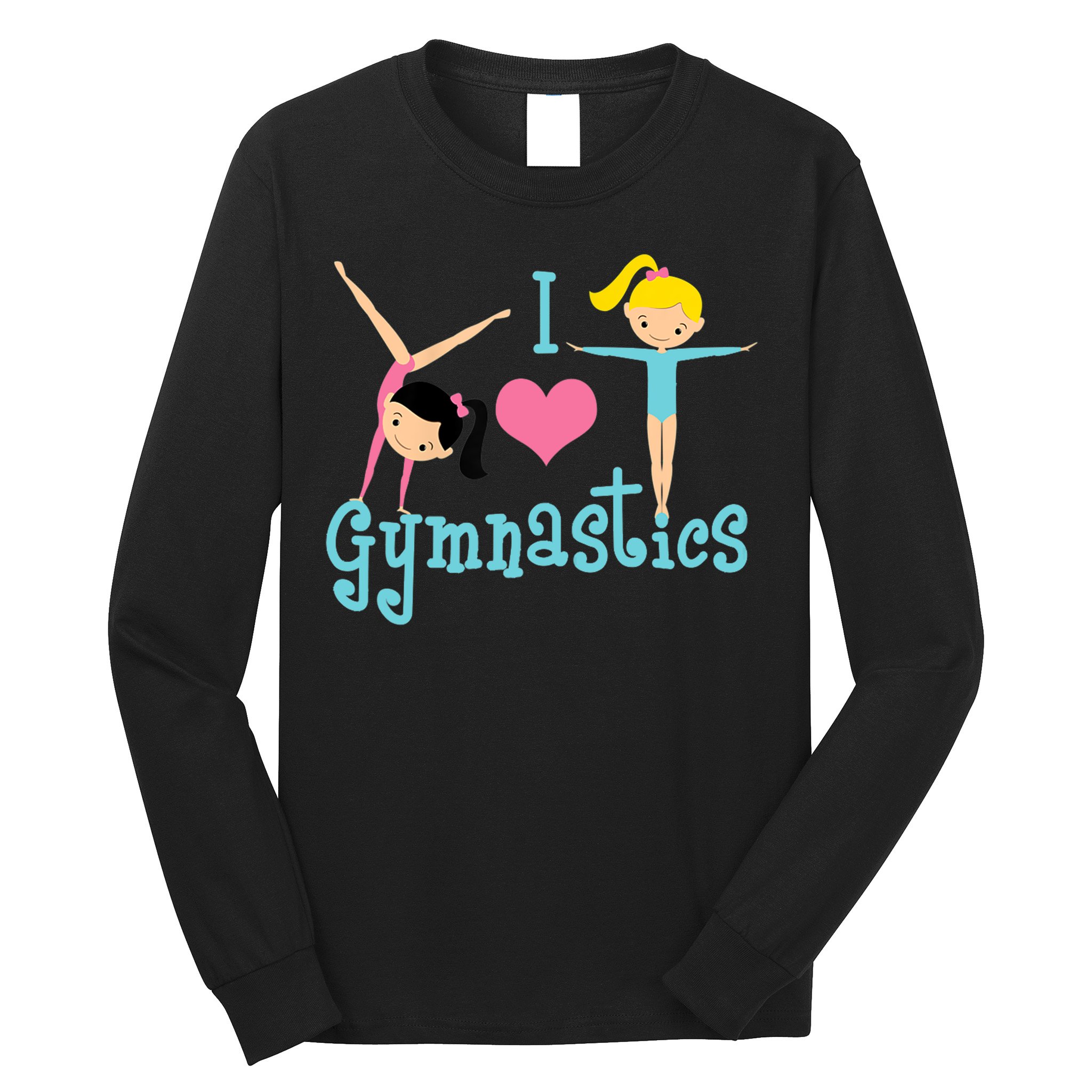 I Love Gymnastics TShirt Long Sleeve Shirt