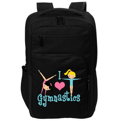 I Love Gymnastics TShirt Impact Tech Backpack