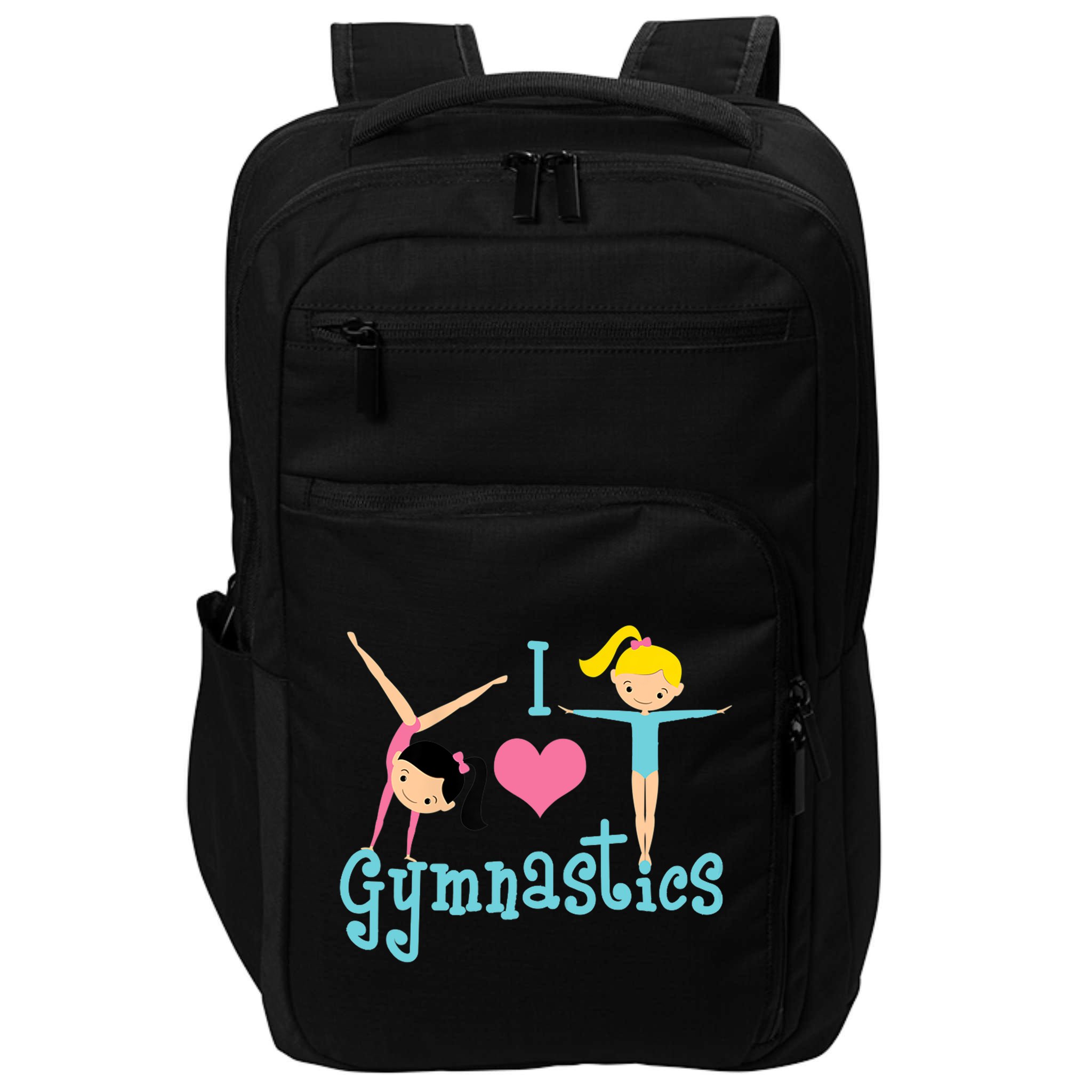 I Love Gymnastics TShirt Impact Tech Backpack