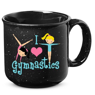 I Love Gymnastics TShirt 15oz Campfire Ceramic Mug