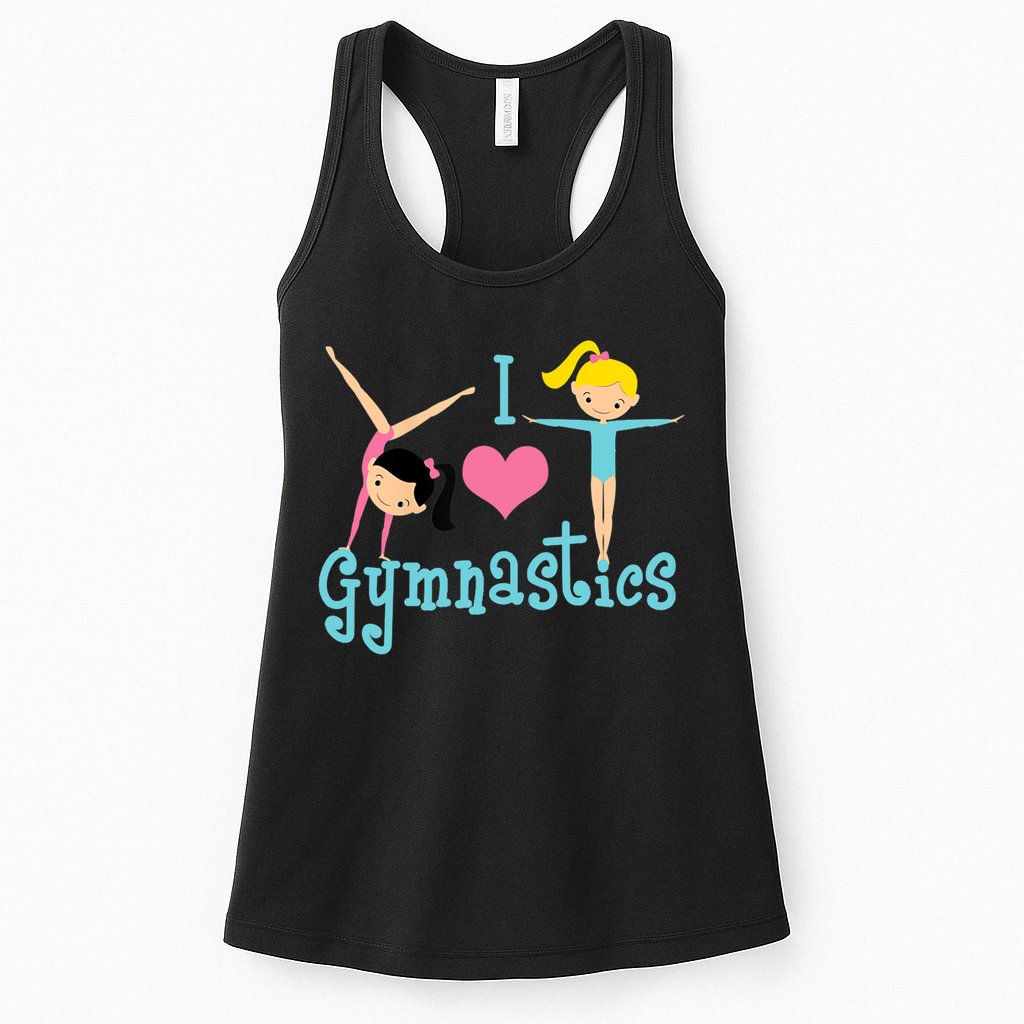 I Love Gymnastics TShirt Womens Tank Top