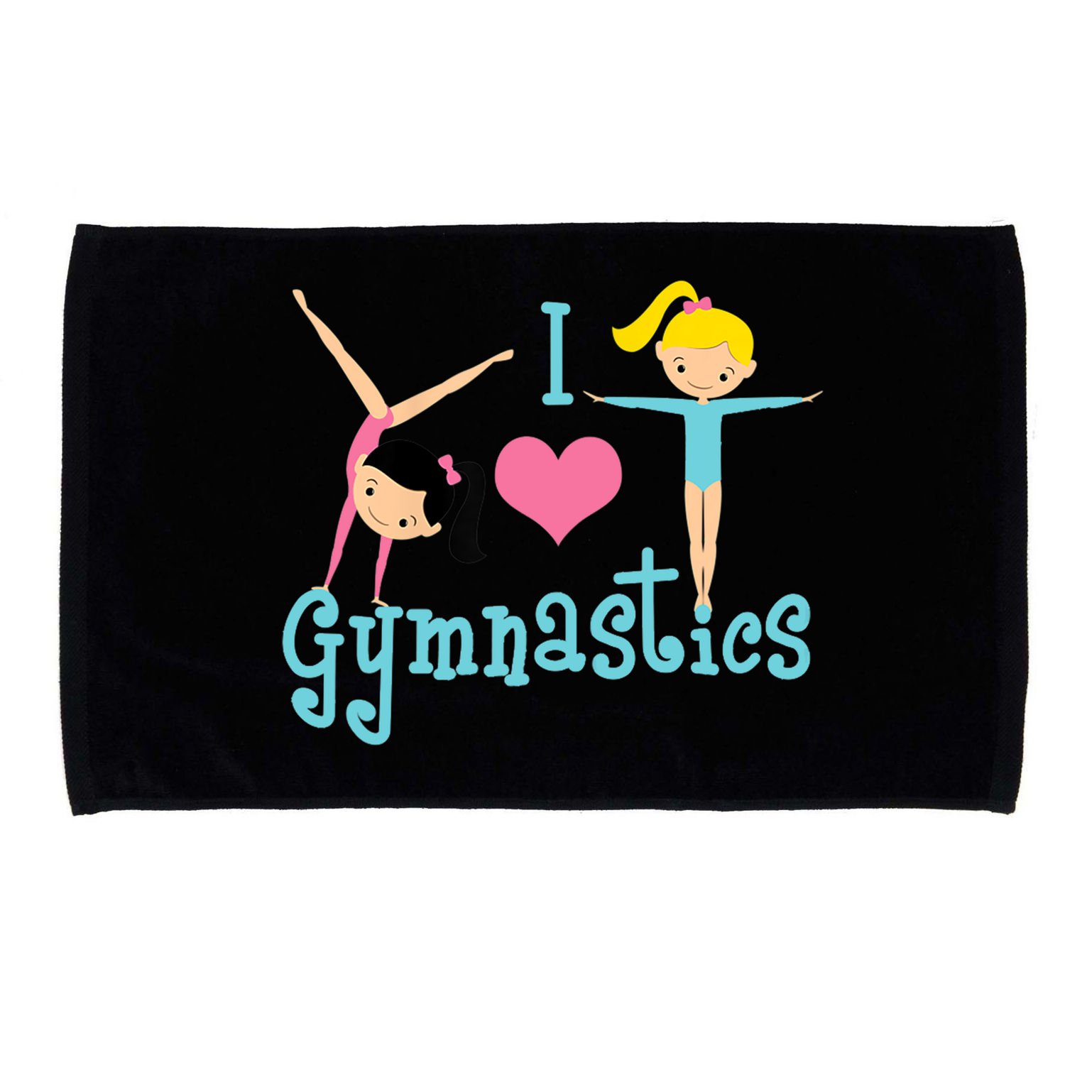 I Love Gymnastics TShirt Microfiber Hand Towel