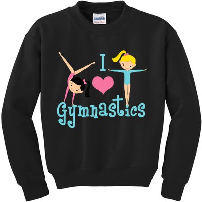 I Love Gymnastics TShirt Kids Sweatshirt