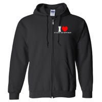 I Love Gaslighting Funny I Heart Gaslighting Gaslight Lover Full Zip Hoodie