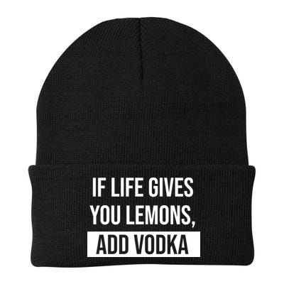 If Life Gives You Lemons Add Vodka Funny Beanie