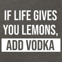 If Life Gives You Lemons Add Vodka Funny Cotton Canvas Backpack
