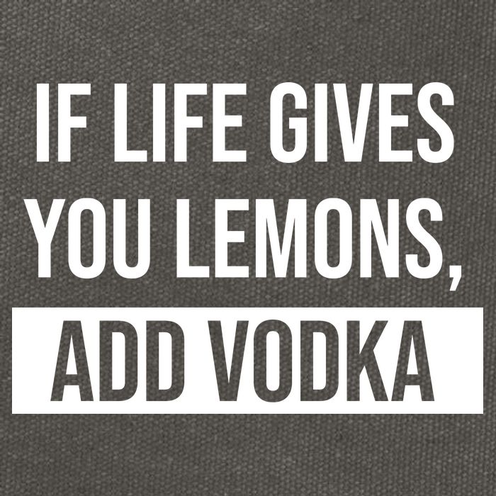 If Life Gives You Lemons Add Vodka Funny Cotton Canvas Backpack