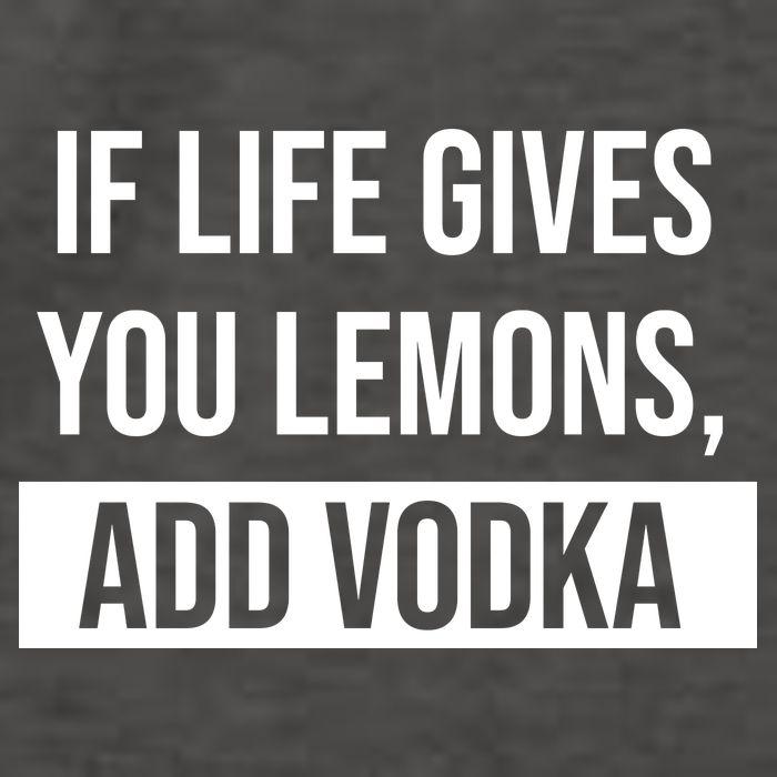 If Life Gives You Lemons Add Vodka Funny Vector Backpack