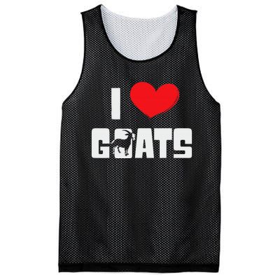 I Love Goats Heart Capricorn Goat Farmer Funny Mesh Reversible Basketball Jersey Tank