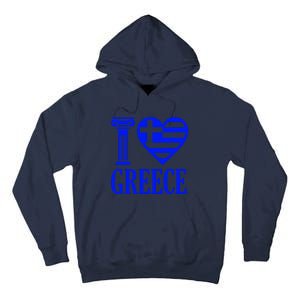 I Love Greece Tall Hoodie