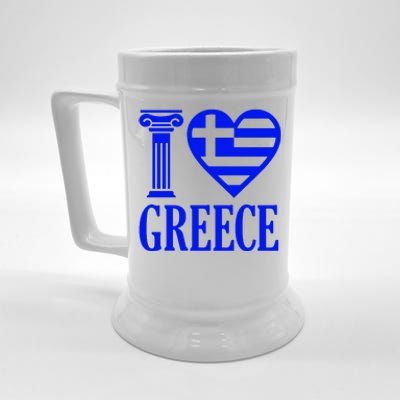 I Love Greece Beer Stein