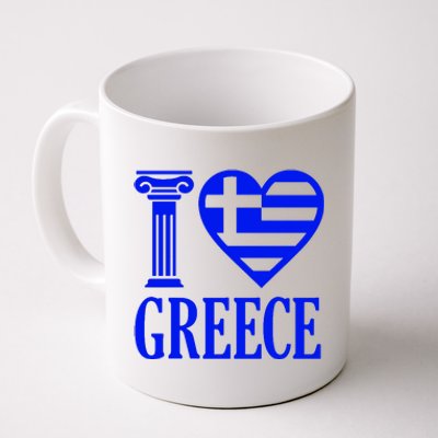 I Love Greece Coffee Mug