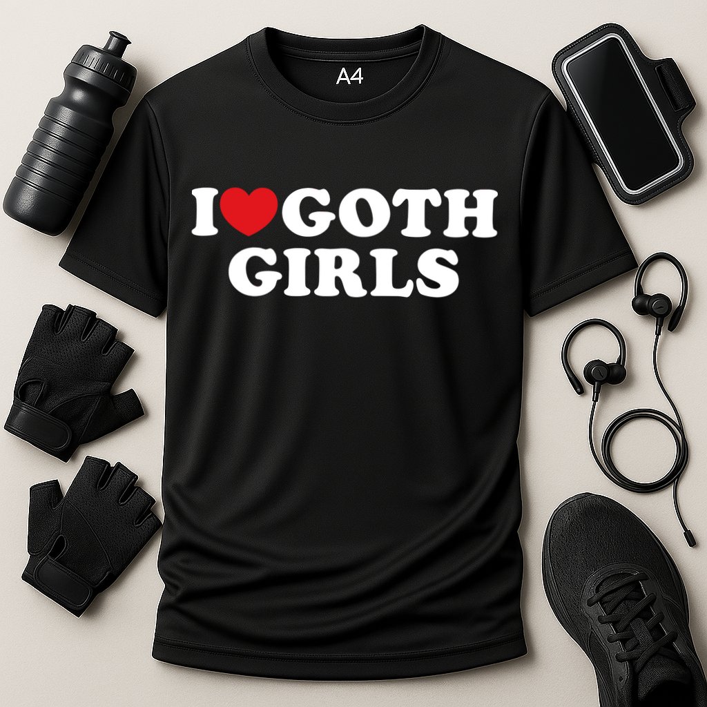 I Love Goth Girl I Heart Goth Girl Cooling Performance Crew T-Shirt