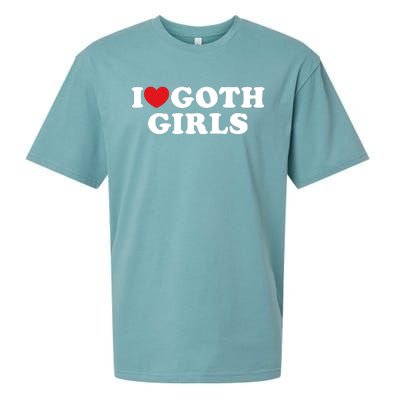 I Love Goth Girl I Heart Goth Girl Sueded Cloud Jersey T-Shirt