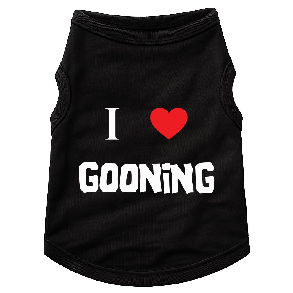 I Love Gooning Doggie Tank