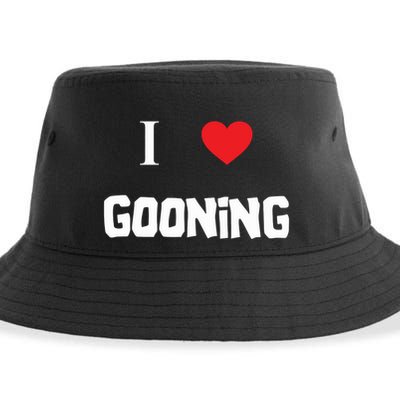 I Love Gooning Sustainable Bucket Hat