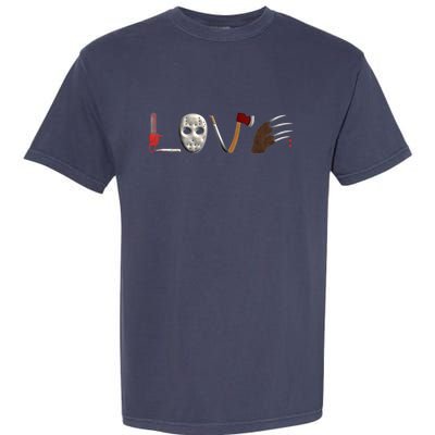 I Love Horror Movies Scary Movie Garment-Dyed Heavyweight T-Shirt