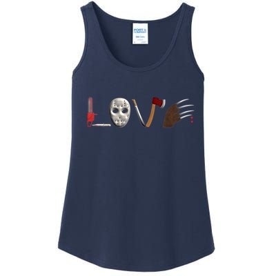 I Love Horror Movies Scary Movie Ladies Essential Tank